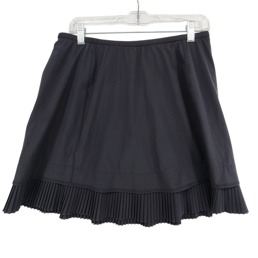 IBKUL Size M Black Pleated Skort Tennis Golf Activewear Athleisure Sporty Preppy